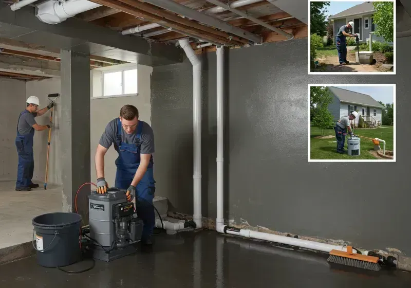 Basement Waterproofing and Flood Prevention process in North Pembroke, MA